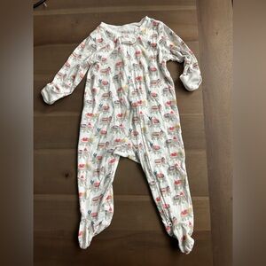 Roller Rabbit Elephant Christmas Footie - Size 6-9 mo